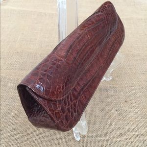 Nancy Gonzales crocodile clutch